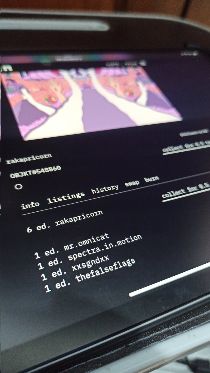 Thank you so much guys for collect "I'm Not Sad"
<a href="/jademaverick324/">MorphiusAI</a> @Mr_OmniCat 
<a href="/xxsgndxx/">sugon</a> <a href="/Thefalseflags/">Thefalseflags</a>

Grab it fast mate !
6/10 eds
0.5 $XTZ