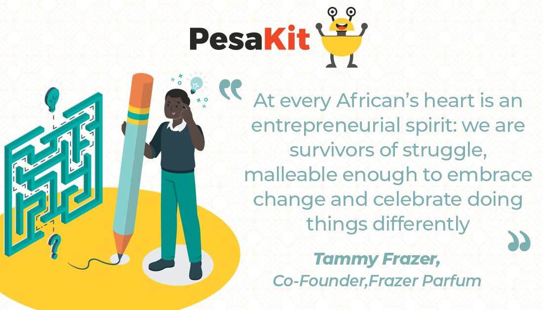 Be African. Be different. Be great!
#PesaKit #quoteoftheweek #mondaymotivation 💪