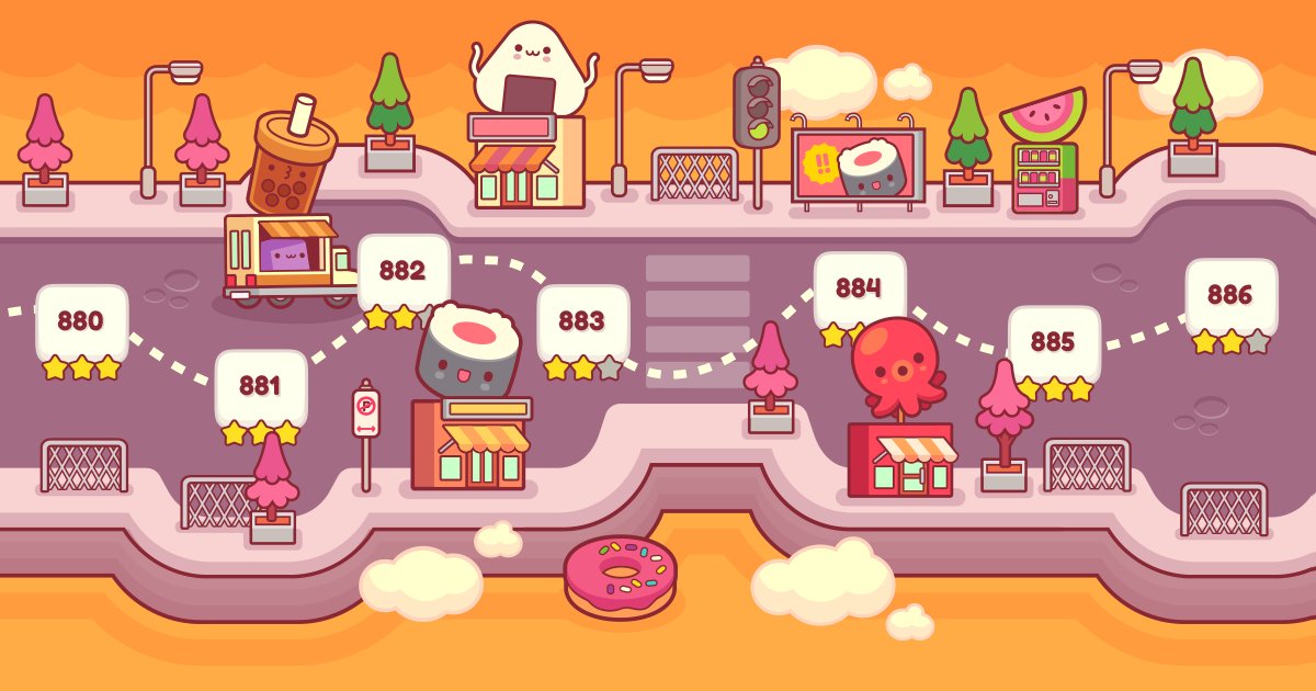 You'll love every bite of Smorgasbord City, with 25 new lunch-themed levels to discover! 🤤 Ready to dig in? 🍽 

#piffle #foodie