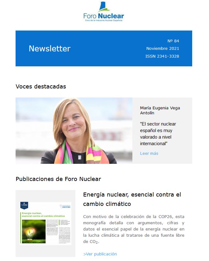 ForoNuclear's tweet photo. La actualidad #nuclear del momento en nuestra Newsletter de noviembre. Con entrevistas, infografías, eventos y noticias #nucleares de actualidad a nivel nacional e internacional. ¡No te la pierdas!

https://t.co/TGvdfuBu7J https://t.co/miIrq1Jea4