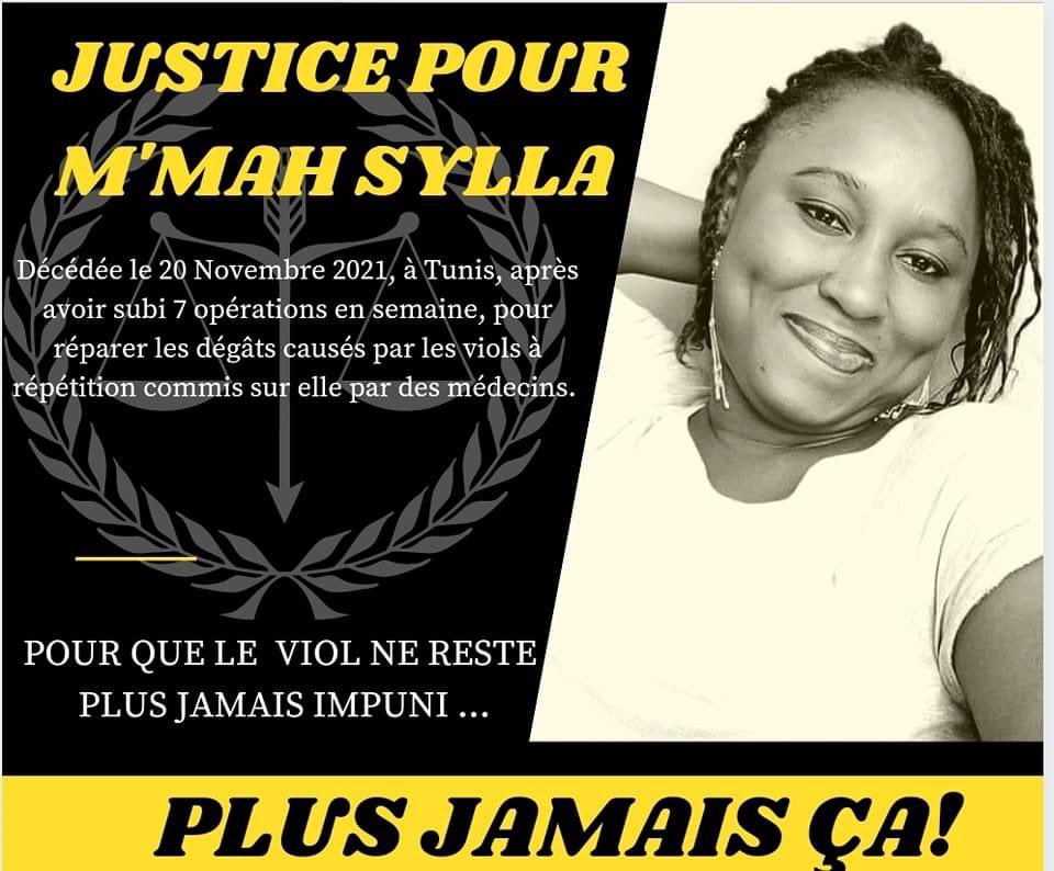 Je suis choquée et dépassé  d'apprendre cette terrible nouvelle, repose en paix M'mah Sylla et que justice soit faite pour elle...
