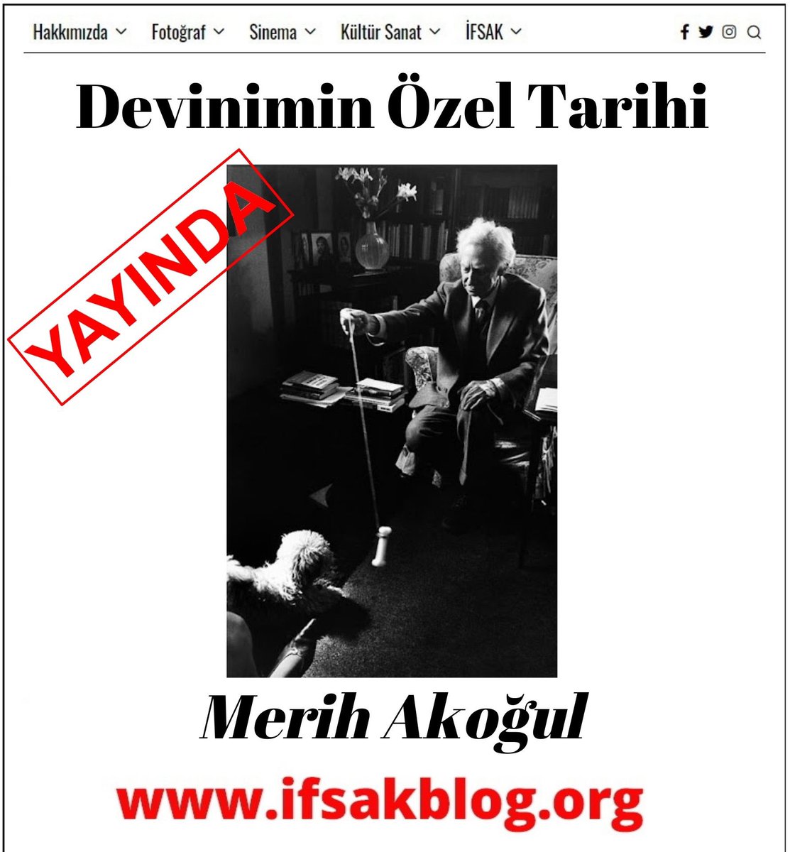 IfsakB's tweet photo. Yeni yazı !
Merih Akoğul ( @MerihAkogul )“Devinimin Özel Tarihi” yazısıyla İFSAK Blog’da:
“İşte bu an, objektifin karşısında gerçekleşti. Magnum’un cevval belgeselcisi, mühendislikten terk ünlü Marc Riboud, Bertrand Russell’la...”

Yazının devamı için: https://t.co/ozUg7VPoXN https://t.co/SXvNxSFThi
