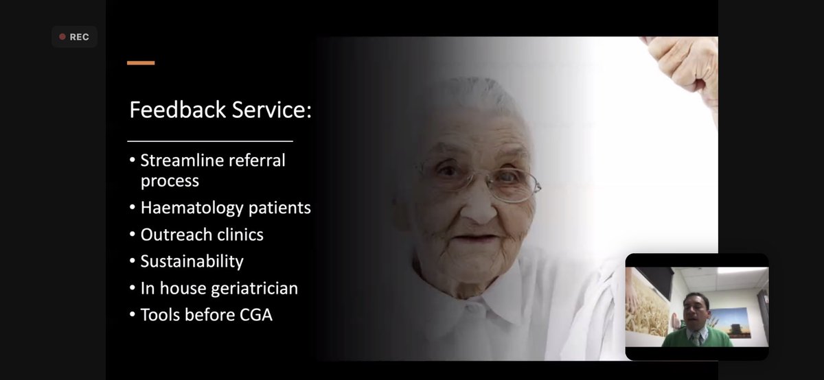 drcbsteer's tweet image. Hume RICS 2021 forum. 
Great to see Dr Javier Torres @Jet_Col from GVHealth talk about the #gerionc project
The evidence is clear- 
Adequate assessment yields appropriate care. 
We need to work together to improve the care of older adults with cancer. 
(In regional Australia too)