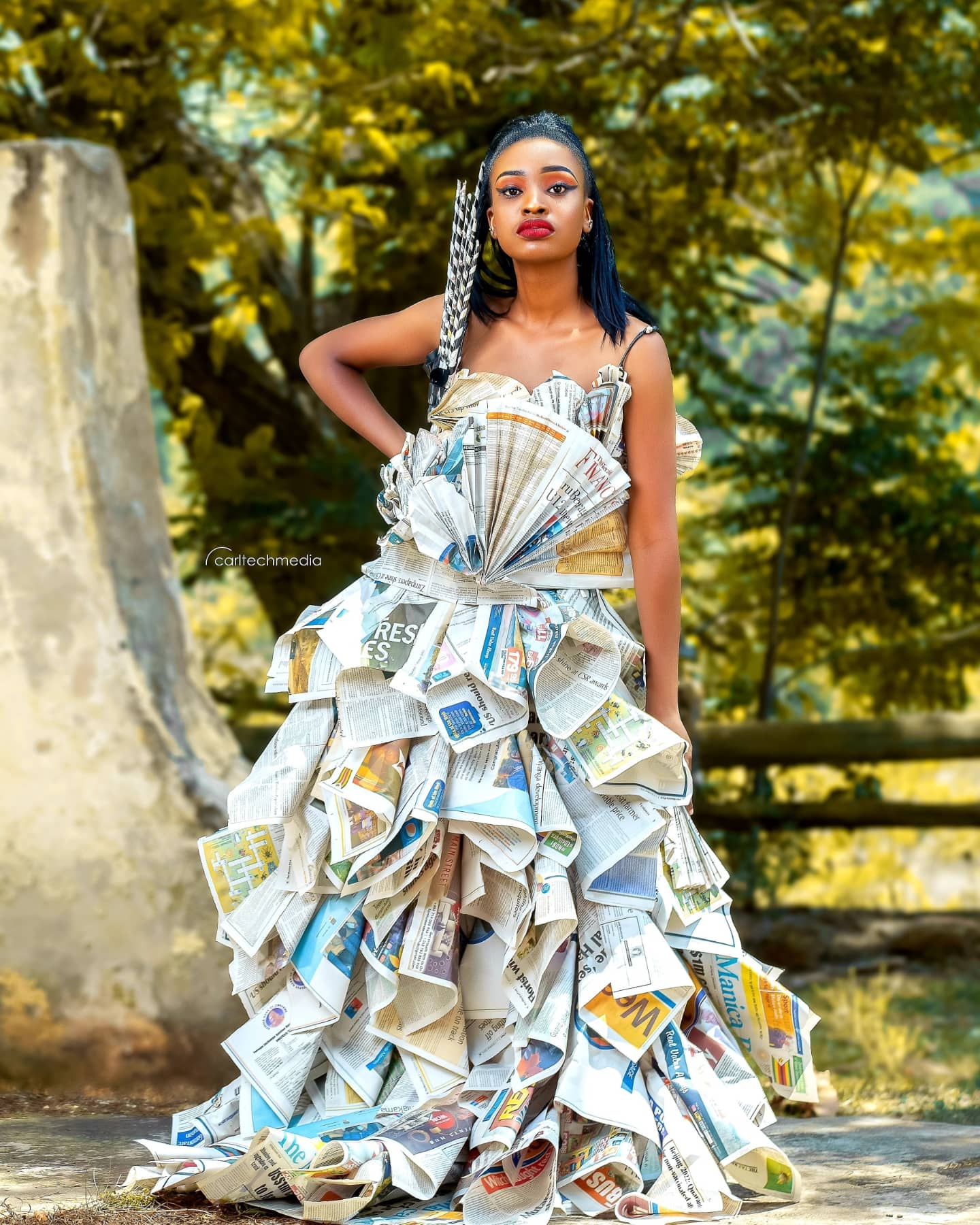CarlTechMedia on X I can read you all day. Dress made out of newspaper. art photography zimphotographer mutare 2021photography https t G0pjxHTVgR X