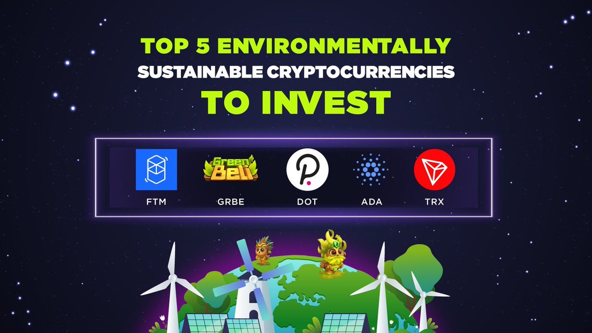 Green_Beli's tweet image. $GRBE IS IN THE TOP 5 ECO-FRIENDLY CRYPTOCURRENCIES TO INVEST 🚀

@FantomFDN, @Green_Beli, @Polkadot, @Cardano and @Tronfoundation are projects named as TOP 5 environmentally sustainable cryptocurrencies to invest in for 2022 by @Cointelegraph 

Read more: cointelegraph.com/press-releases…