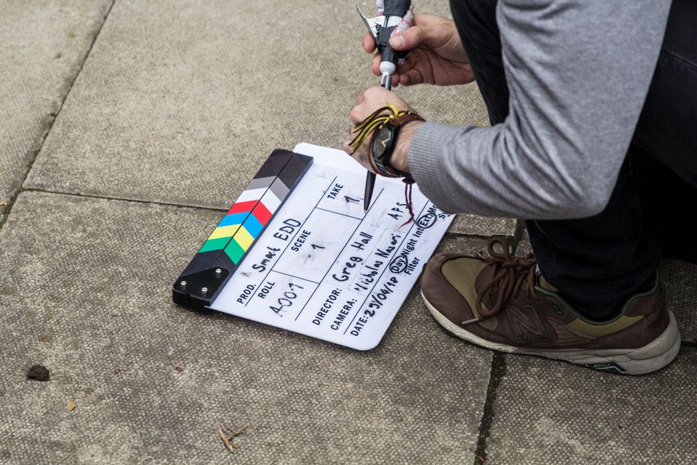 DirGregHall's tweet photo. With all the recent good news around ‘Baby Boy’ it’s only right I throw it back to the original Russo / Hall collaboration with these BTS photos (📸 Ben Browning) of ‘Smack Edd’ (2019). https://t.co/Yp2BOsvFjY