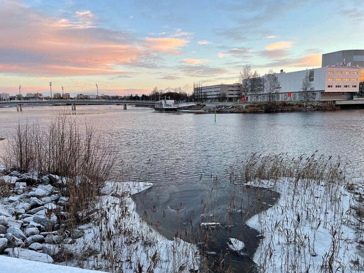 mirvajohns's tweet photo. A short but lovely visit to the other Oulu😉 Grateful for the opportunity to return to Oulu, #Wisconsin’s namesake (&amp; find some snow!) #Oulu #Finland https://t.co/ylv5CrbIu9