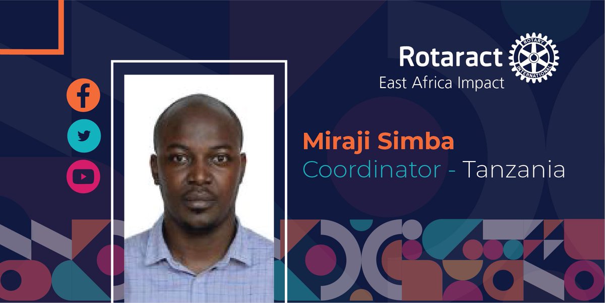 Engage_REACT's tweet photo. Meet @mirajisimba_  , the @rottanzania REACT coordinator serving on the #REACTSteeringCommittee . His a confident , diligent young person with passion for service and loves traveling , learning and country Music. #IamAReactor https://t.co/5SdXUMYduG