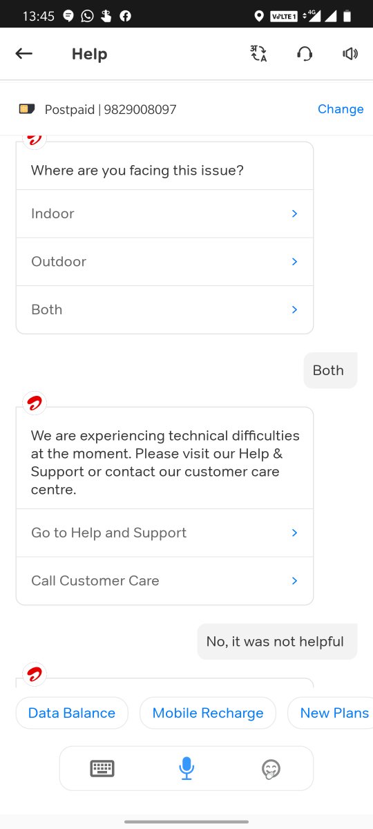 thegoyal's tweet photo. @airtelindia @Airtel_Presence 

So funny that for airtel black customers also even lodging a network issue has a network issue 

Amazing credits to you and your network potential

#airtel #networkissues #mobilenetwork https://t.co/F3EJKAQ4wZ
