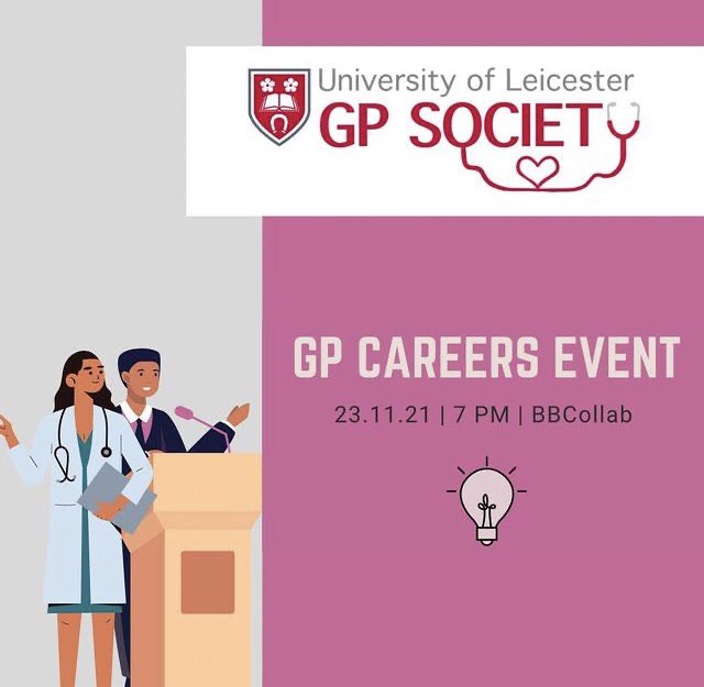 🩺 Considering a career in General Practice? 🩺 We have the event for you! Join us TOMORROW on Tuesday the 23rd of November to listen to inspiring GPs speak about their careers and share advice. DM for details! 🌟