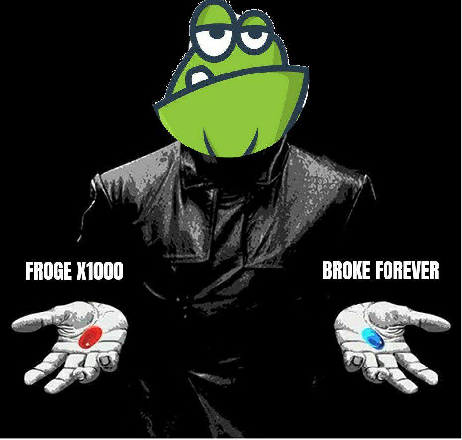 Crypto_Beatnik's tweet photo. Red pill or blue pill, the choice is yours.

$FROGE $FROGEX #cryptocurrency https://t.co/AYpovOnJmp