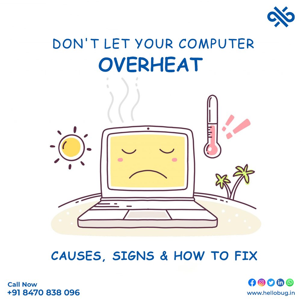 HelloBugVns's tweet photo. Don't Let Your Computer Overheat! Important Warning Signs.

Laptops can get too hot—and suffer long-term damage when they run multiple applications at the same time.

At Hello Bug, our experts help thousands of customers get the most out of their favorite tech.

#hellobug #Laptop https://t.co/xFq5ld4WDv