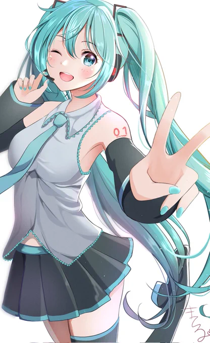 #いいツインテールの日 
初音ミクさん❤ 