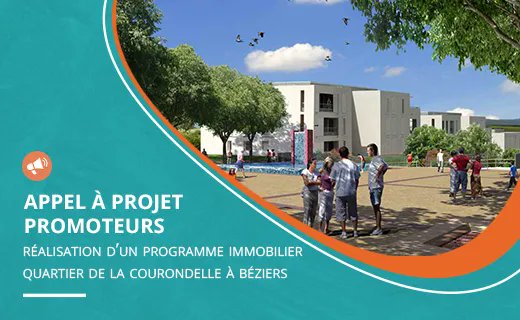 Viaterra_sem34's tweet photo. 📢 Lancement d'un Appel à Projet Promoteurs-Investisseurs pour la réalisation d'un programme immobilier ZAC de la Courondelle à Béziers. 
📅 Ouverture aux candidatures : du 22/11/21 au 24/01/22 
📑 Infos et détails sur notre site internet : https://t.co/OpmTmLSWWu https://t.co/GRmqJrMTwU