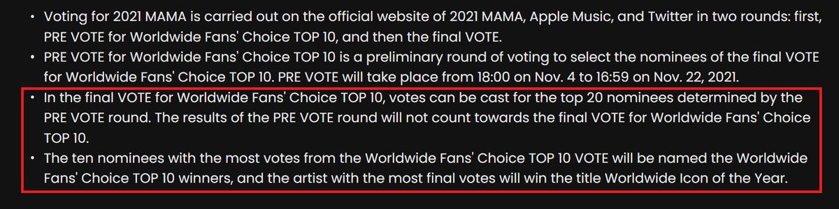 01Btsxarmy's tweet photo. 🚨ARMY NOTICE🚨

The real battle on WW Fan's Choice Top 10 is the FINAL ROUND (Nov. 25th). 

The results of the pre-vote will NOT COUNT towards the final vote. Back to 0.

Whoever takes the #1 spot on the FINAL ROUND will win WW ICON OF THE YEAR (DAESANG)

Ready your accounts! ✊ https://t.co/ryX8cbmLsz