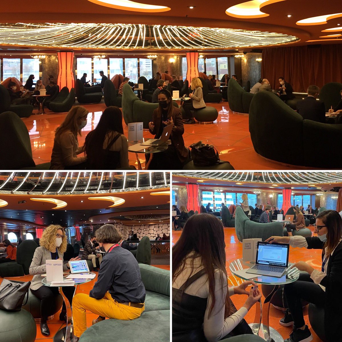 gentile_gabri's tweet photo. Buon inizio settimana dall’E-Workshop Agenzie&Corporate a bordo di #MSC #Fantasia. Oggi in porto a #LaSpezia. #workshop #B2B #MICE #eventplanner #eventsupplier #EdimanEventi https://t.co/UZDTpQKu14