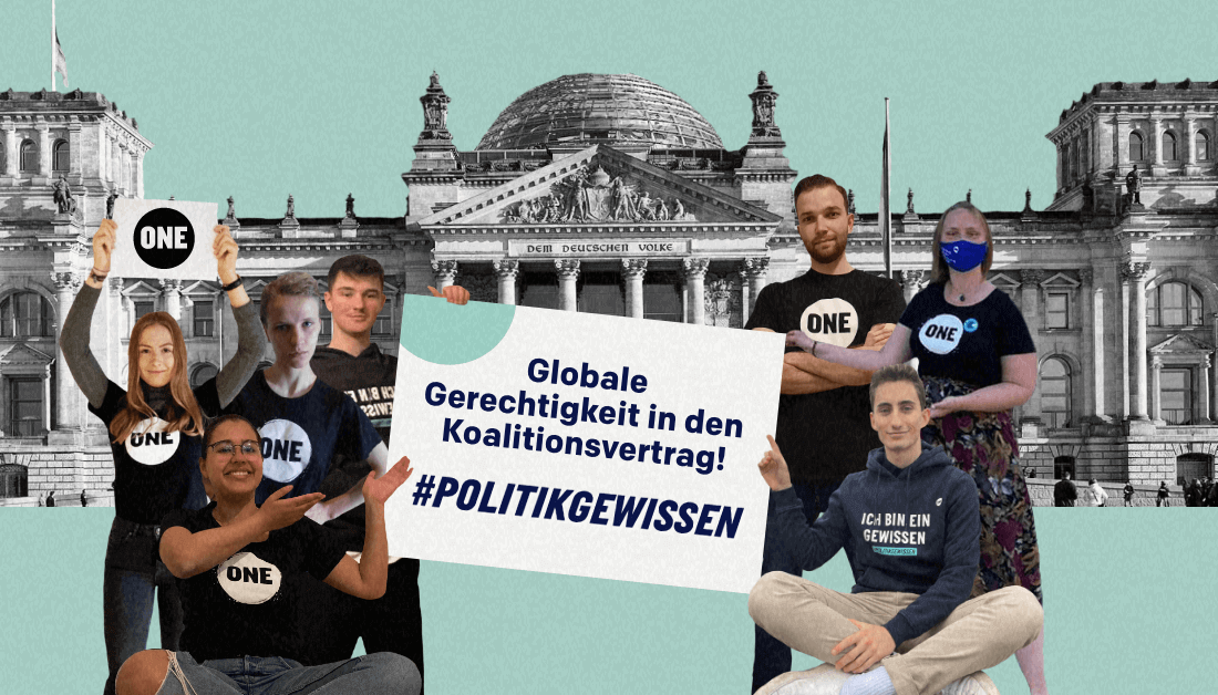 ONEDeutschland's tweet photo. Globale Gerechtigkeit darf nicht auf der Strecke bleiben @spdde, @Die_Gruenen und @fdp! 🚦 Dafür braucht es insbesondere ein eigenes @BMZ_Bund! 📣 #PolitikGewissen #ONEActivists https://t.co/hly7EY6Vat