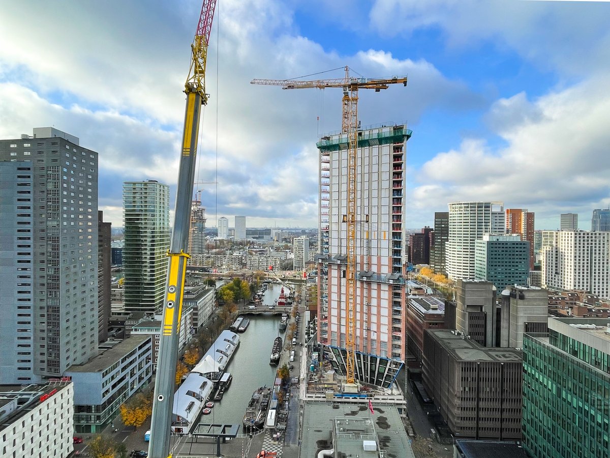 Een kijkje bij project Casa Nova Rotterdam. Het schiet al op. #toezicht #kwaliteitsborging #bouw