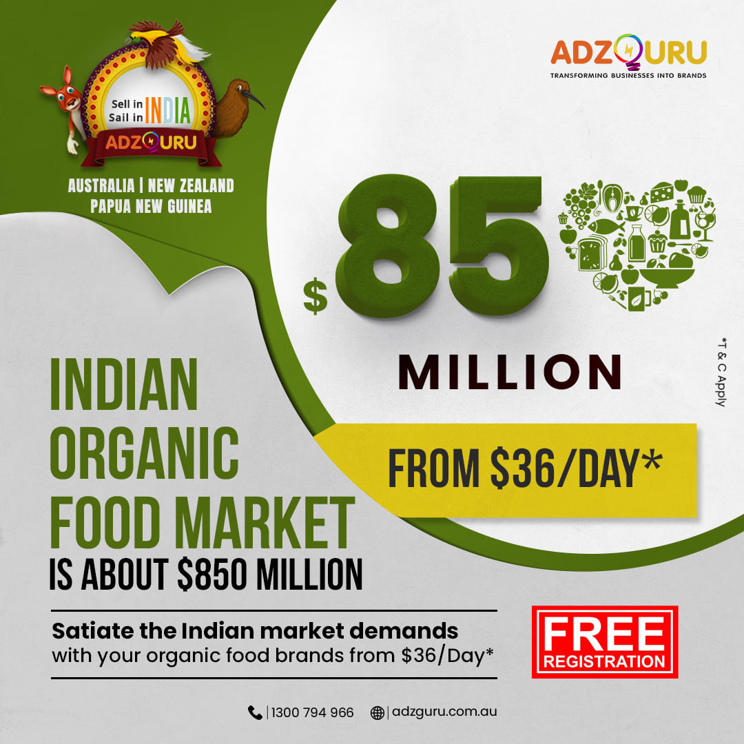 adzguru's tweet photo. Sell Organic food in India. Sail with Adzguru Trade Connecting Services. Connect with us at +61 1300 794 966 or email reachus@adzguru.com.au (* T &amp; C Apply ) #AdzGuru #AdzguruAustralia #advertising #business #marketing #Australiyeah #SaleInIndia #AdzguruAustralia #india https://t.co/2SSbVyyJB0