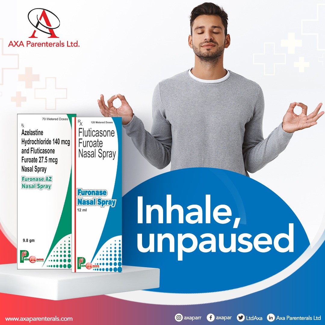 LtdAxa's tweet photo. Nasal sprays are right choice to treat nasal allergies and inflammation. Axa's nasal sprays are designed for precision in the drug delivery and hence optimized disease management. This is for information purpose only.

#nasalsprays #nasaldrops #relieffromcongestion #axa #pharma https://t.co/eiGwq8UQ0p