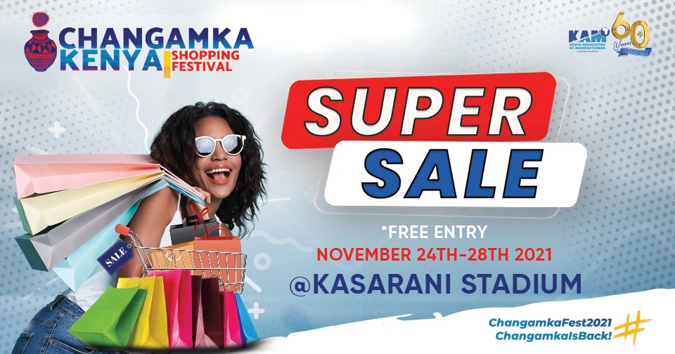 KAM_Kenya's tweet image. 1 day to go!

Join us for #ChangamkaFest2021 to enjoy super sales from local manufacturers on 24th-28th November at Kasarani Stadium.
