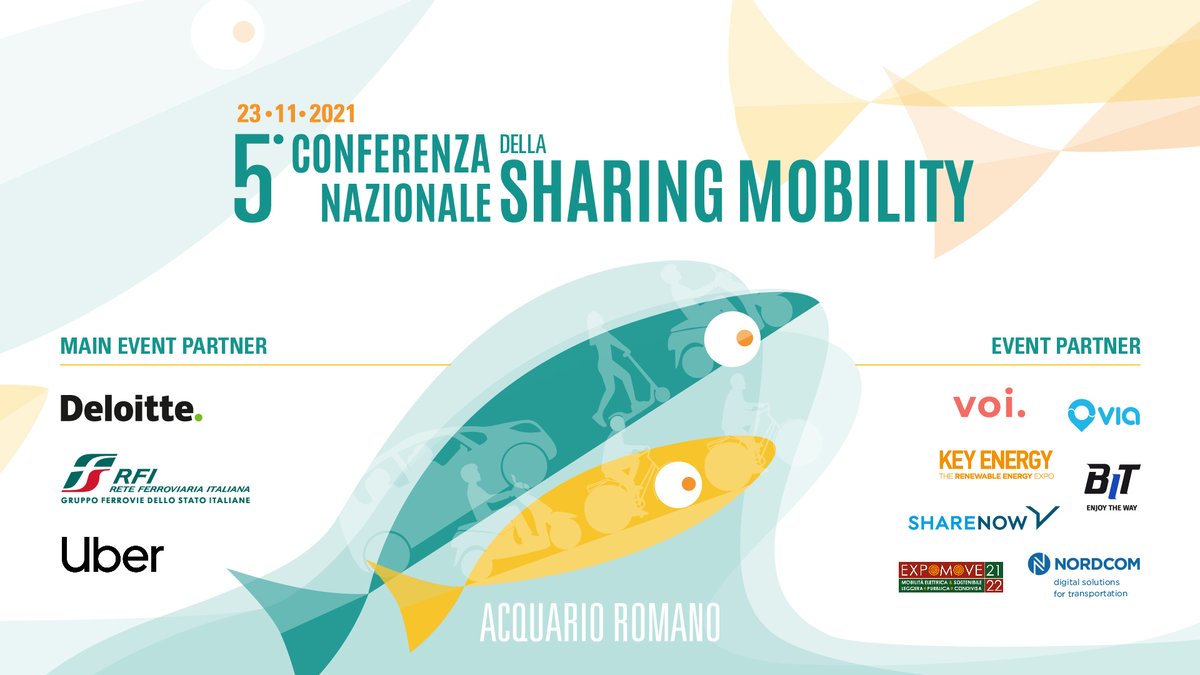 SharingMob's tweet photo. 🤩 Ci siamo! Domani, 23 novembre, dalle ore 9:30 si terrà la 5° Conferenza Nazionale sulla Sharing Mobility.🛴

📌Segui la Conferenza in #livestreaming iscrivendoti qui ⤵️
https://t.co/xSXQVk2Kgw

ℹ️ Qui il programma della giornata 👇🏻
https://t.co/uv2sZdXODx

#sharingmobility2021 https://t.co/VfCYwIvxg3