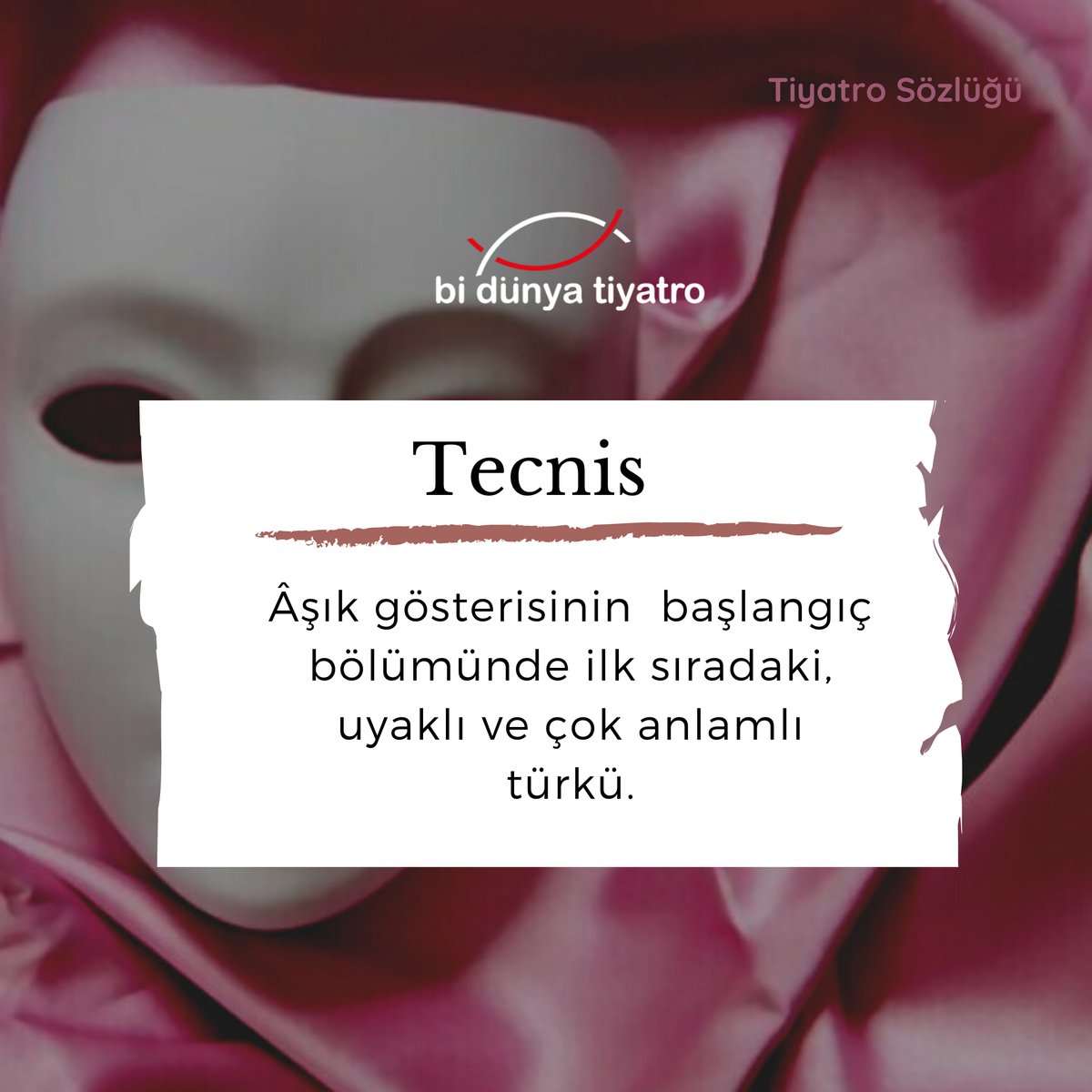 bidunyatiyatro's tweet photo. #BiDünyaSözlük'te bugün "Tecnis" kavramını inceliyoruz. 

Prof. Dr. Özdemir Nutku, Gösterim Terimleri Sözlüğü, Türk Dil Kurumu Yayınları, Sevinç Basımevi, Ankara - 1983

#tecnis #tdk #türkdilkurumu #tiyatrosözlüğü #sözlük #bidünyatiyatro https://t.co/C3g3XsNzZZ