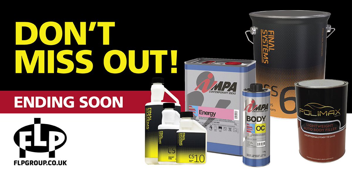 Don't miss out on November Offers ending soon!

Special offers on hardeners, 2K Black, Stonechip, Finissage, P U Sealer, Rocket Fuel, Aerosol Blanks, Lightweight Bodyfiller and more available for a limited time only.

Call our Sales Team on +44 (0)1302 571 571 for more details.