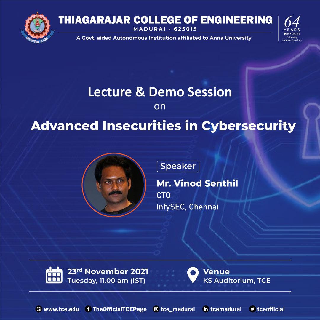 thewhizgeek's tweet image. I look forward in interacting with students and faculty members of TCE