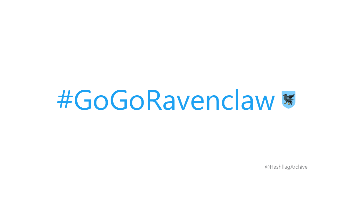 HashflagArchive's tweet photo. #GoGoRavenclaw https://t.co/KaUdOMtdHk