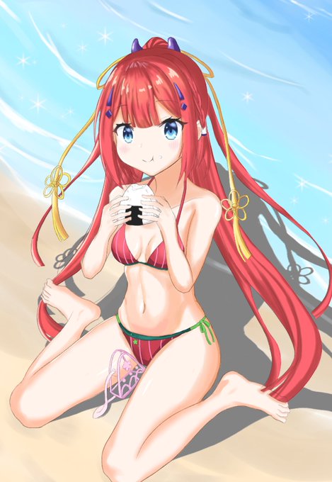 水着おむすびもぐもぐ識ちゃん! 