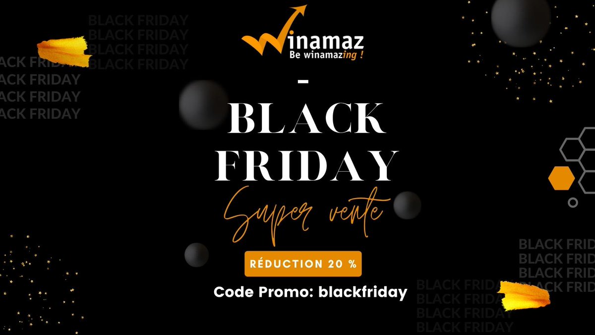 winamaz4wp's tweet photo. Semaine du Black Friday @ du 22 au 26 novembre
Booste tes commissions en affiliation -20% sur toutes les licences Winamaz Wordpress plugin et API
Be Winamazing!
https://t.co/nFIfuYYuA9
Code Promo: blackfriday
#blackfriday #bewinamazing #marketaffilation #winamaz https://t.co/ObDiPtPcg0