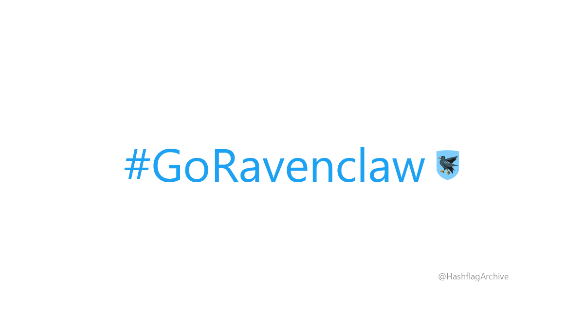 HashflagArchive's tweet photo. #GoRavenclaw https://t.co/pCoUaqrY4L