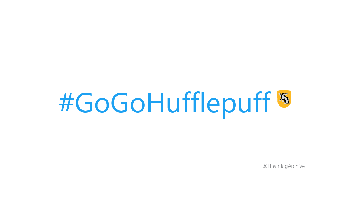 HashflagArchive's tweet photo. #GoGoHufflepuff https://t.co/6E7KSgY6JY