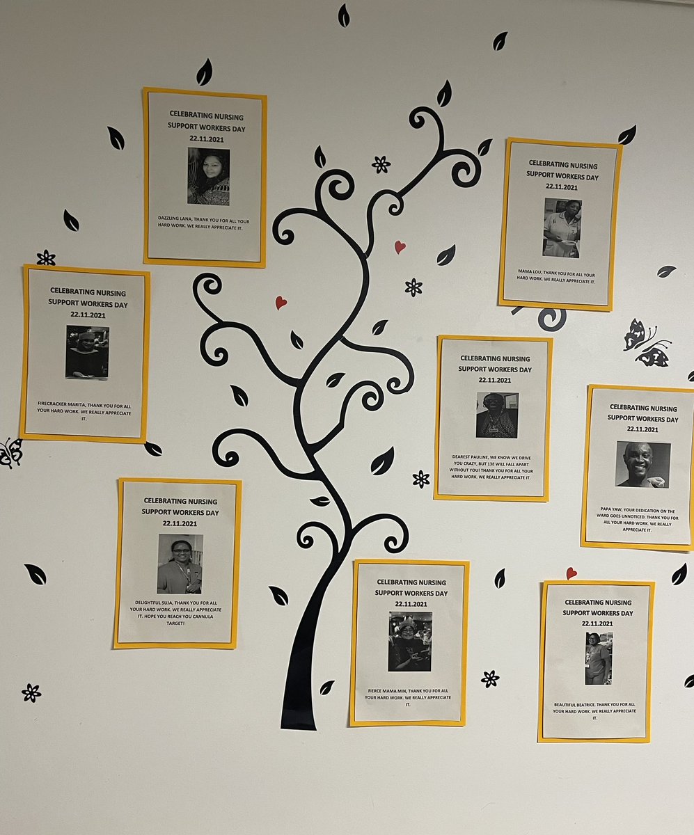 OumateeM's tweet photo. Celebrating Nursing Support Worker Day on 13E!
Thank you for all your hard work during such a chaotic time, it is greatly appreciated and never goes unnoticed. Thank you for the laughs ,we love you❤️❤️❤️❤️❤️❤️❤️❤️❤️❤️❤️ Thank you Boshura and Maria for a lovely display. https://t.co/bd9gOKI3R7