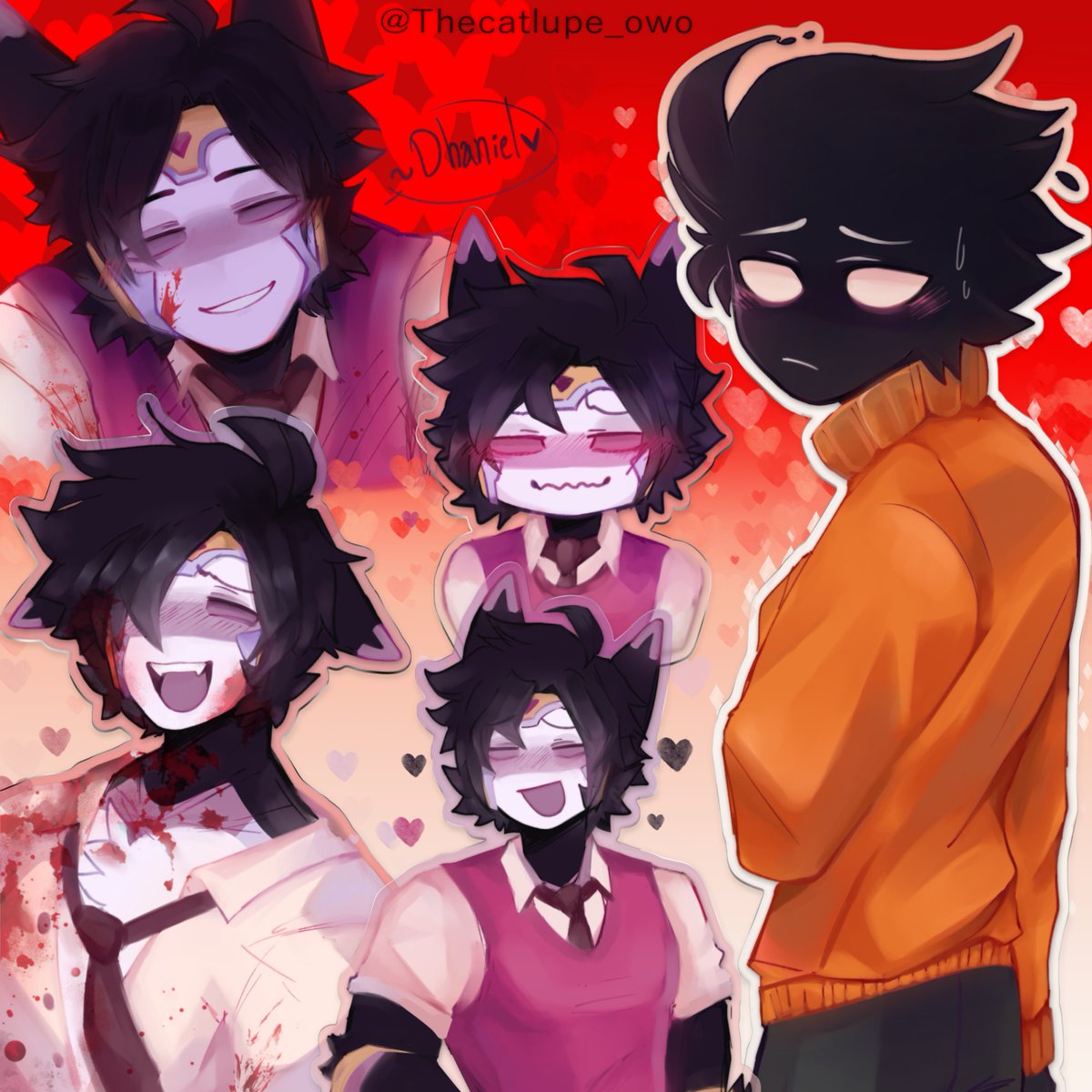 TCL_zzz's tweet photo. [⚠Gore warning⚠]
•Will you love me if I do anything for you?~

#Art #OriginalCharacters https://t.co/OD6VL2sRzk
