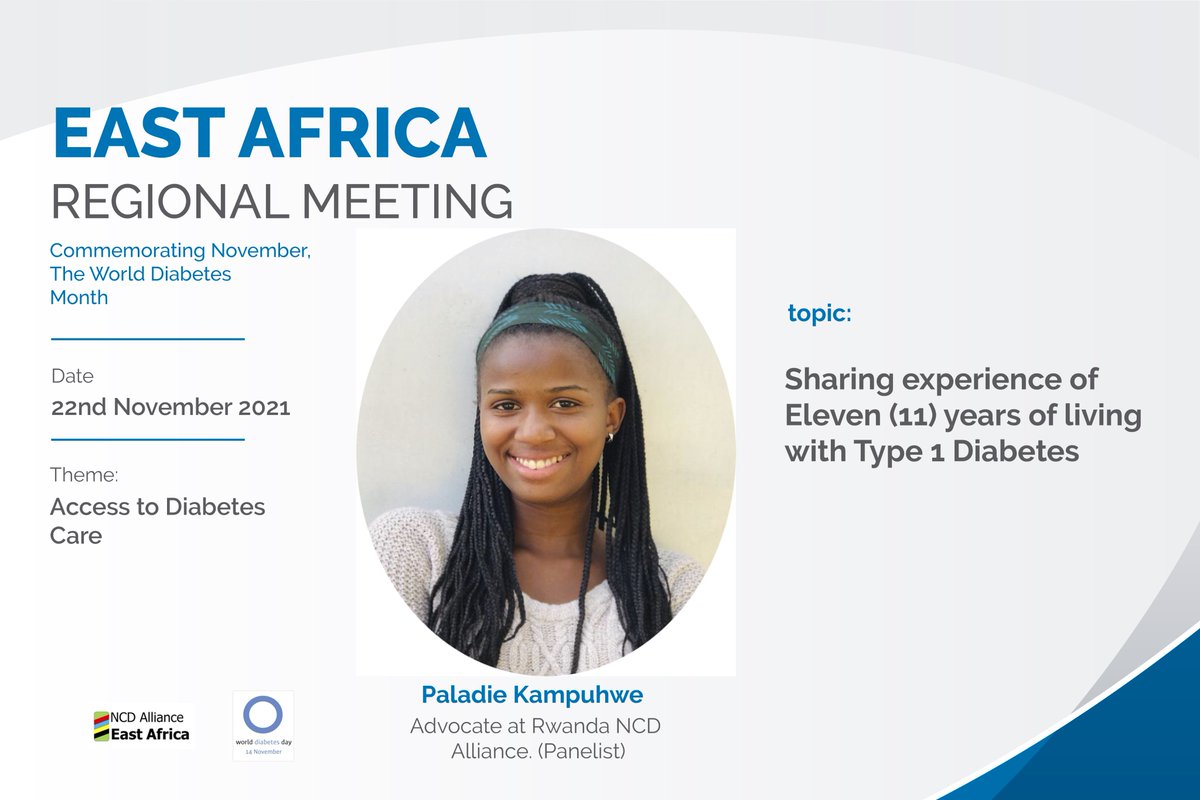 Aidah_munzatsi's tweet photo. @PaladieK Thank you for being the voice and amplifying the NCDs Agenda; despite the challenges you still fight with an aim to impact 
Nothing for us without us_ Keep making the necessary noice about NCDs 👏 #IfNotNowWhen #DiabetesAwarenessMonth 
@eancdalliance @RwandaNCDA @NCDAK https://t.co/mGMeGPlbhV