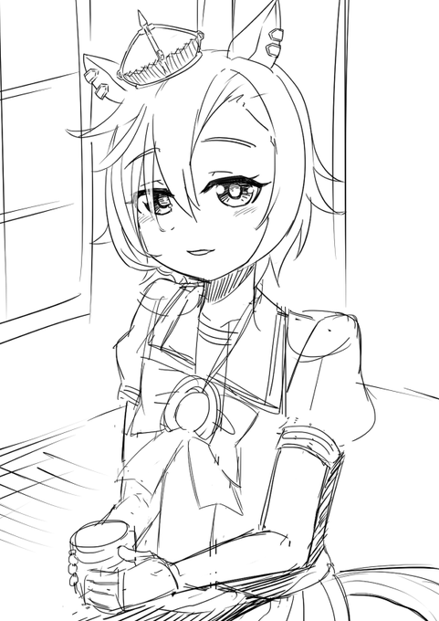 かわいいオペラオーを描きたかった#ウマ娘 #テイエムオペラオー 