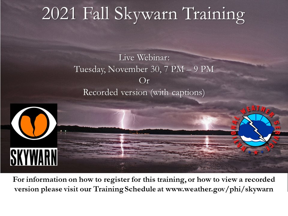 Are you interested in learning more about hazardous weather in our area? On Tuesday, November 30, we will have a webinar covering all types of hazardous weather that our area experiences.