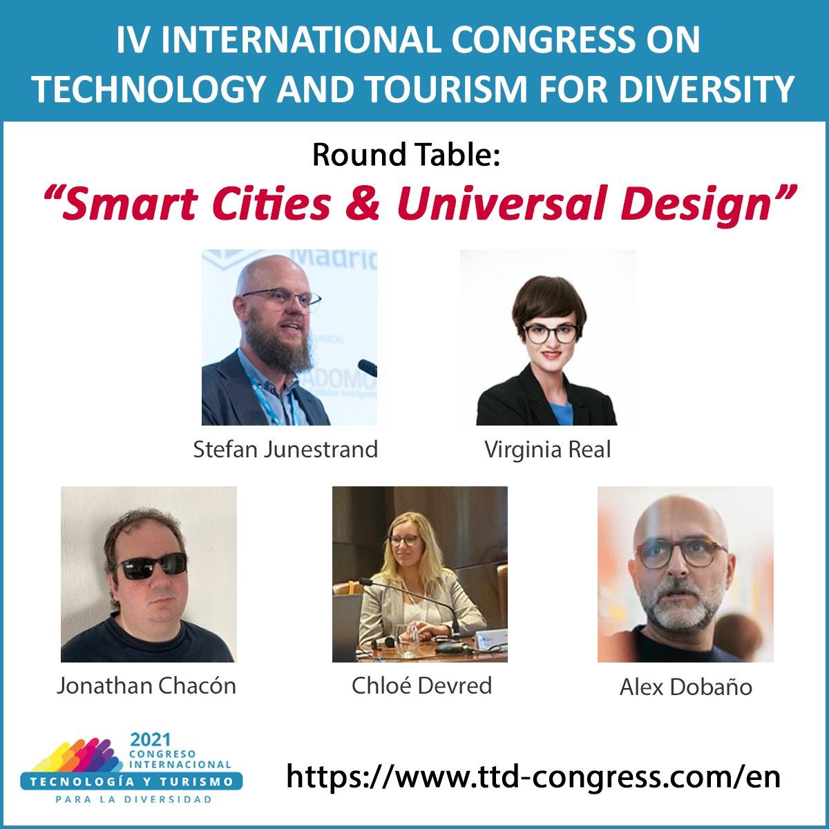 sjunestrand's tweet photo. Now available! Video from the round table: "Smart Cities & Universal Design" at #TTDFONCE2021 @TTDCongress @fundacion_once
Video: https://t.co/BOKuXAUdrk
More info: https://t.co/33YRNEI0RU
#SmartCities #UniversalDesign #Accessibiity #MultiMobility #Wayfinding https://t.co/QNml5yyP2Z