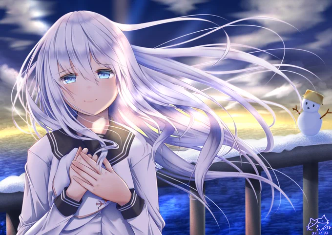 pixiv5000フォロワーのお礼に描かせてもらったヴェールヌイです。
いつもブクマ、コメント等々ありがとうございます🙇‍♂️ 