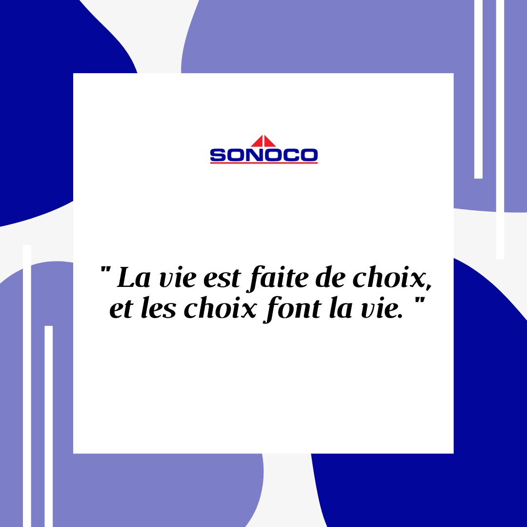 GroupeSonoco's tweet photo. «La vie est faite de choix, et les choix font la vie. » #SonocoVision https://t.co/AkIcAyoCTW