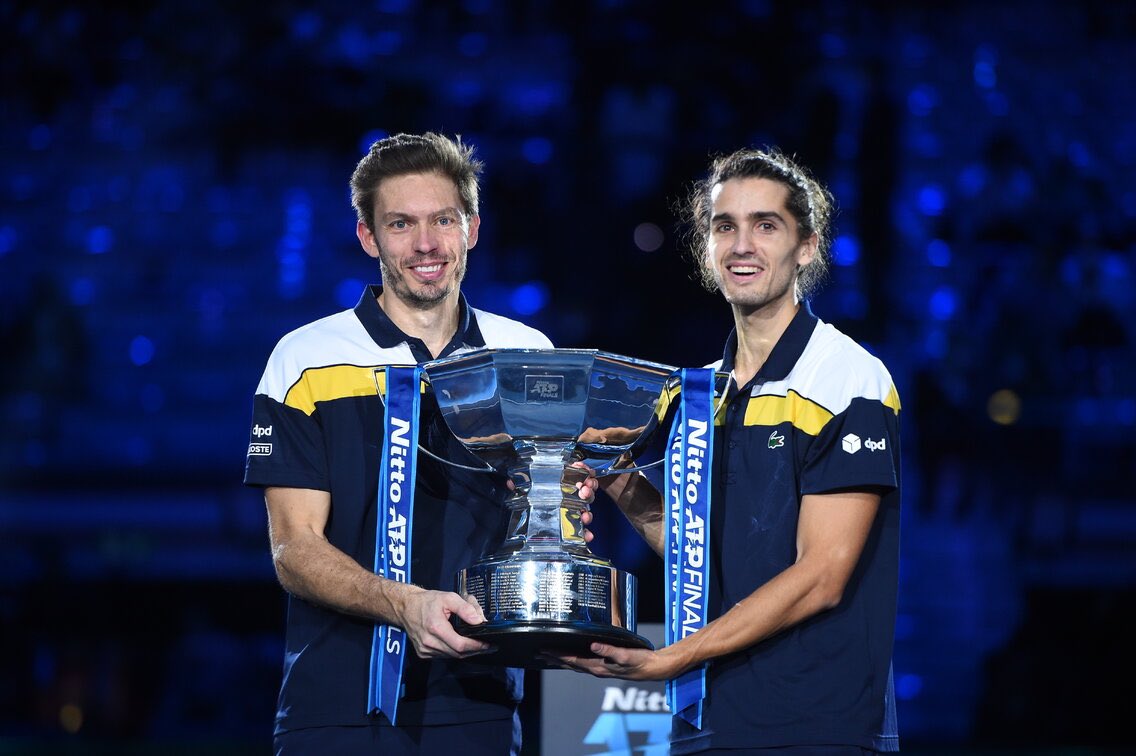 nmahut's tweet photo. Quelle semaine au Masters @atptour ! 20e titre en double avec @p2hugz. Un immense pour votre soutien, vos messages d’encouragements. A peine le temps de savourer et on repart pour la @DavisCup @FFTennis #team 🎾👊🏻 https://t.co/CgOqTl7H9O