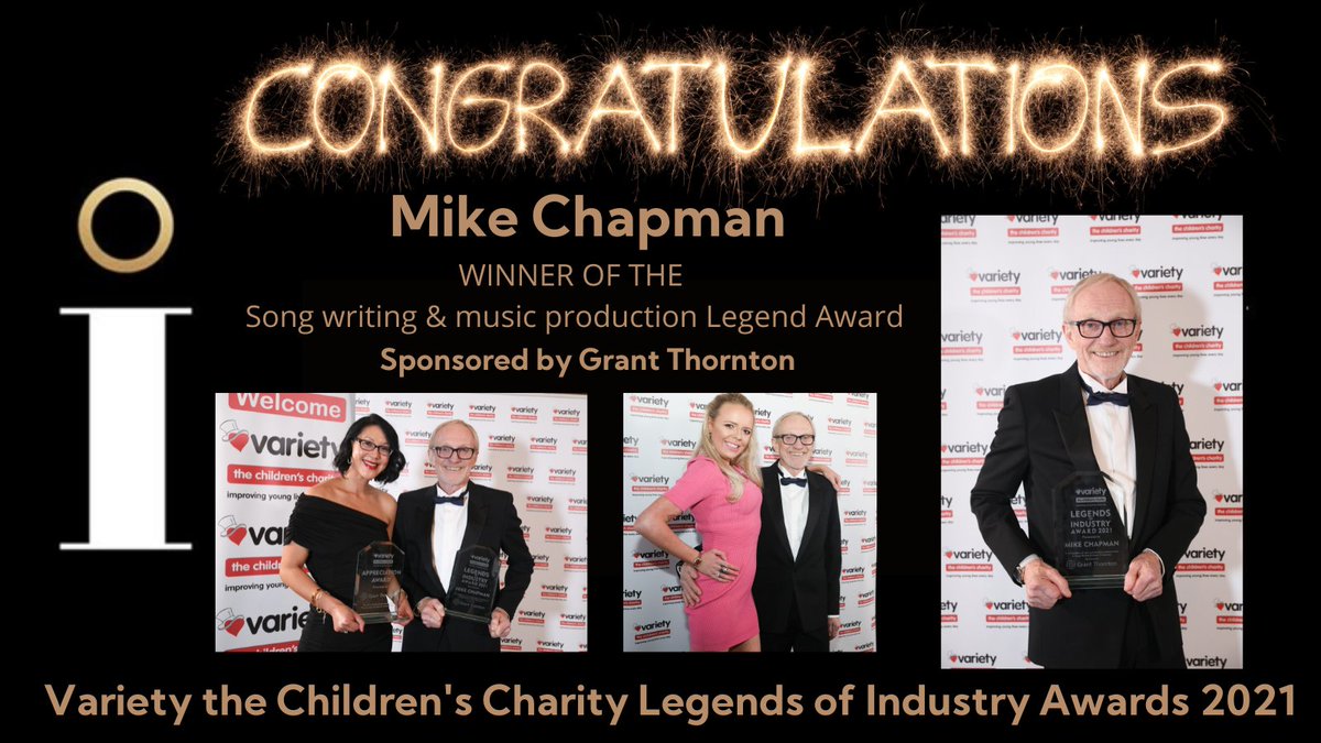 VarietyNW's tweet photo. The winner of the @VarietyGB Song writing & music production Legends Award @Kimpton #Manchesrer was Mike Chapman Many thanks to Award sponsors @GrantThorntonUK for their support #Legends #LegendsOfIndustryAwards #winners https://t.co/wFYiHp29AQ
