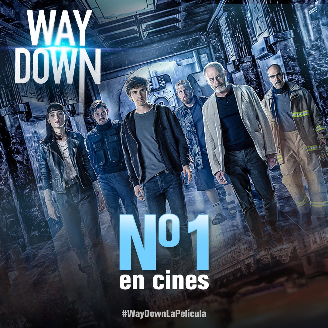 ¡Número 1 en cines! ¡MIL GRACIAS A TOD@S y nos seguimos viendo en las salas! 😍😍 #WayDownLaPelícula