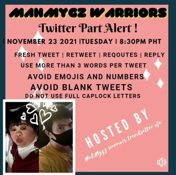 tano_sarah's tweet photo. What's up mga ka bunso at ka cute... See you again tomorrow.. Let's do this mahmygz warriors @MMTrendsOfc2

#Mahal
#MygzMolino
#MahMygz https://t.co/ghnfr6aYsZ