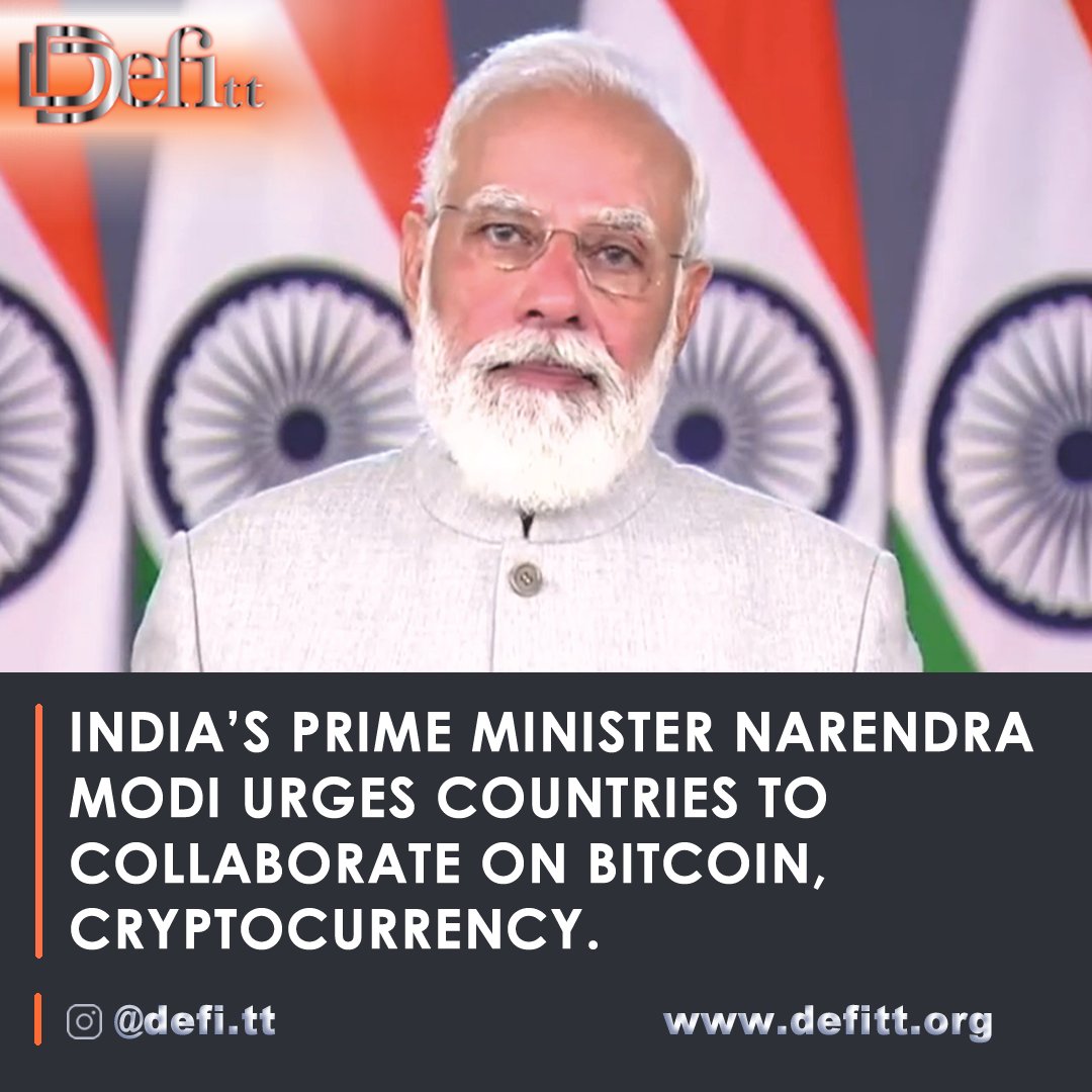 Prodigy_retell's tweet photo. India's Prime Minister Modi has called on governments to collaborate #defitt #ftt #cryptocurrency #bitcoin 

Follow @Defitt_ftt for latest crypto trending news.

visit: https://t.co/TODZZ86W43
Join us on Telegram : https://t.co/1CctveIl2x https://t.co/9N7l9S7e7v