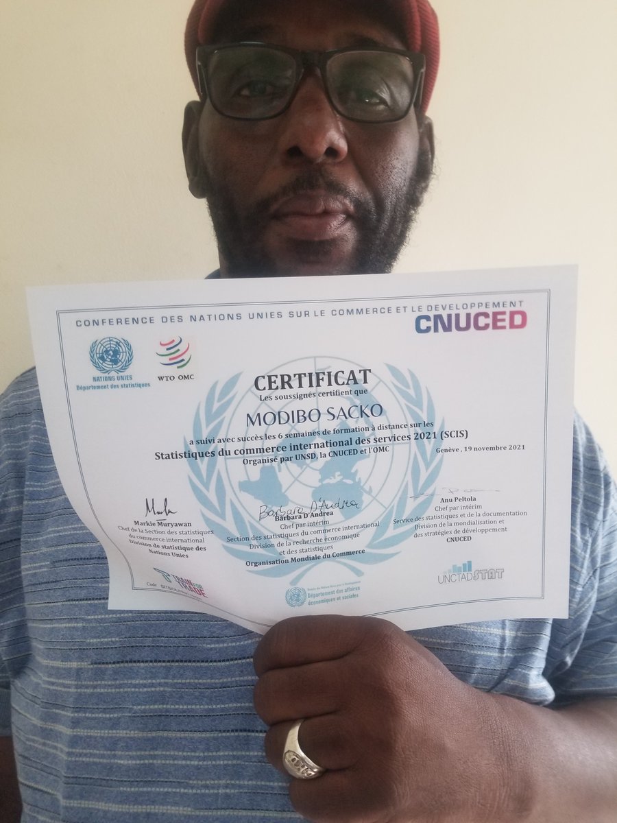 modibovan2's tweet image. Formation sur le commerce international des services. Elle nous a été très bénéfiques et nous remercions beaucoup les initiateurs. Mille merci.