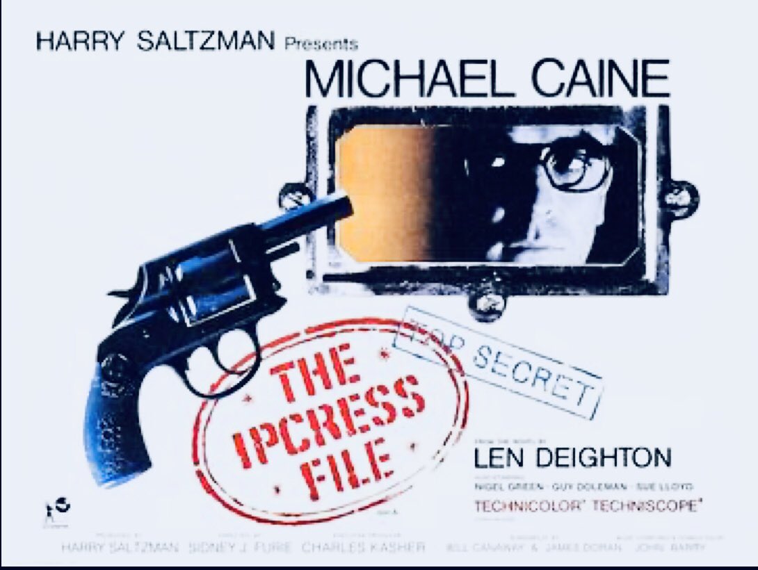 #Watching #TheIpcressFile it featured one of my favourite #JohnBarry Scores. A great spy thriller Michael Caine and Nigel Green are brilliant 

#MichealCaine 
#NigelGreen 
#GuyDoleman 
#GordonJackson