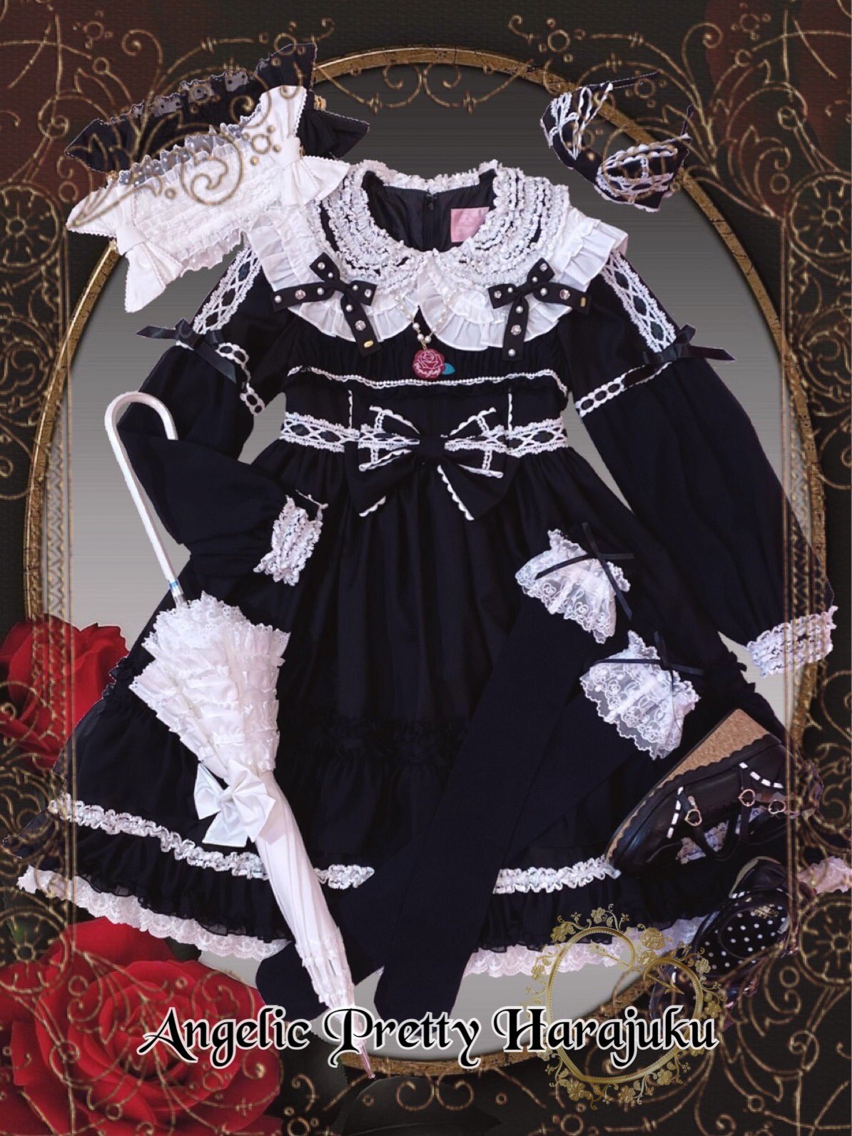 夜空 Angelic pretty オルゴールDollワンピース カチューシャ - 通販